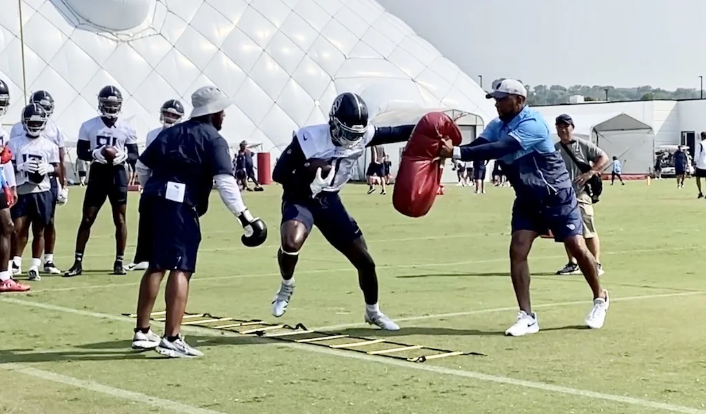 Wide Receiver A.J. Brown, Tennessee Titans Practice