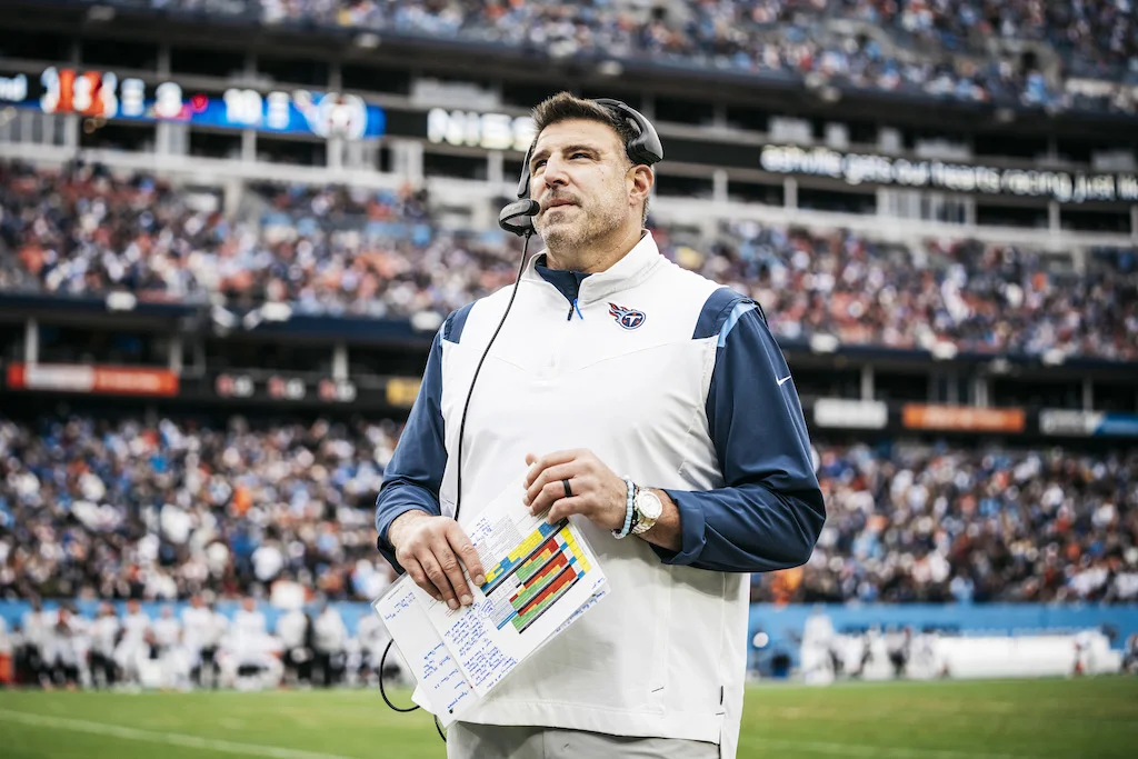 Pensive Mike Vrabel