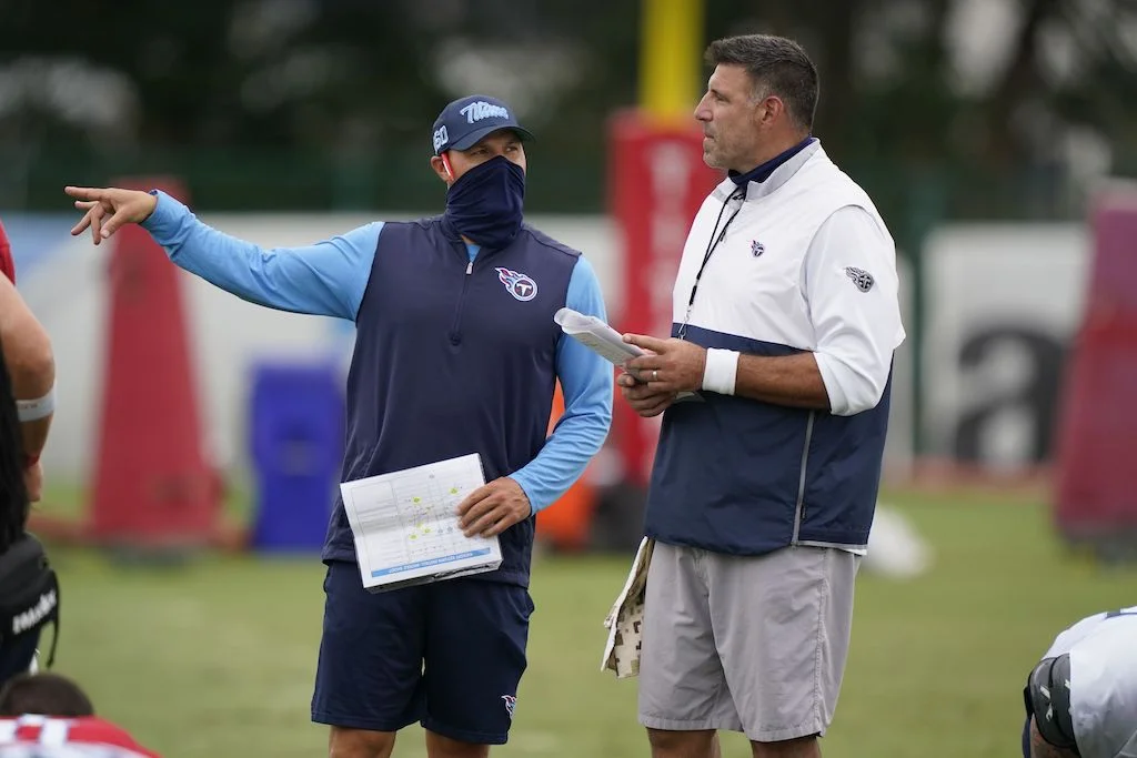 Jon Robinson and Mike Vrabel