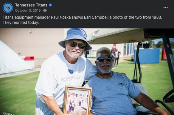 Paul Noska and Earl Campbell