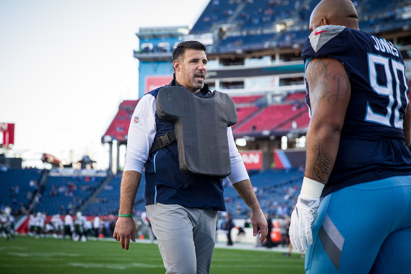 Mike Vrabel took a penalty to work the clock late in Titans' win over Jets